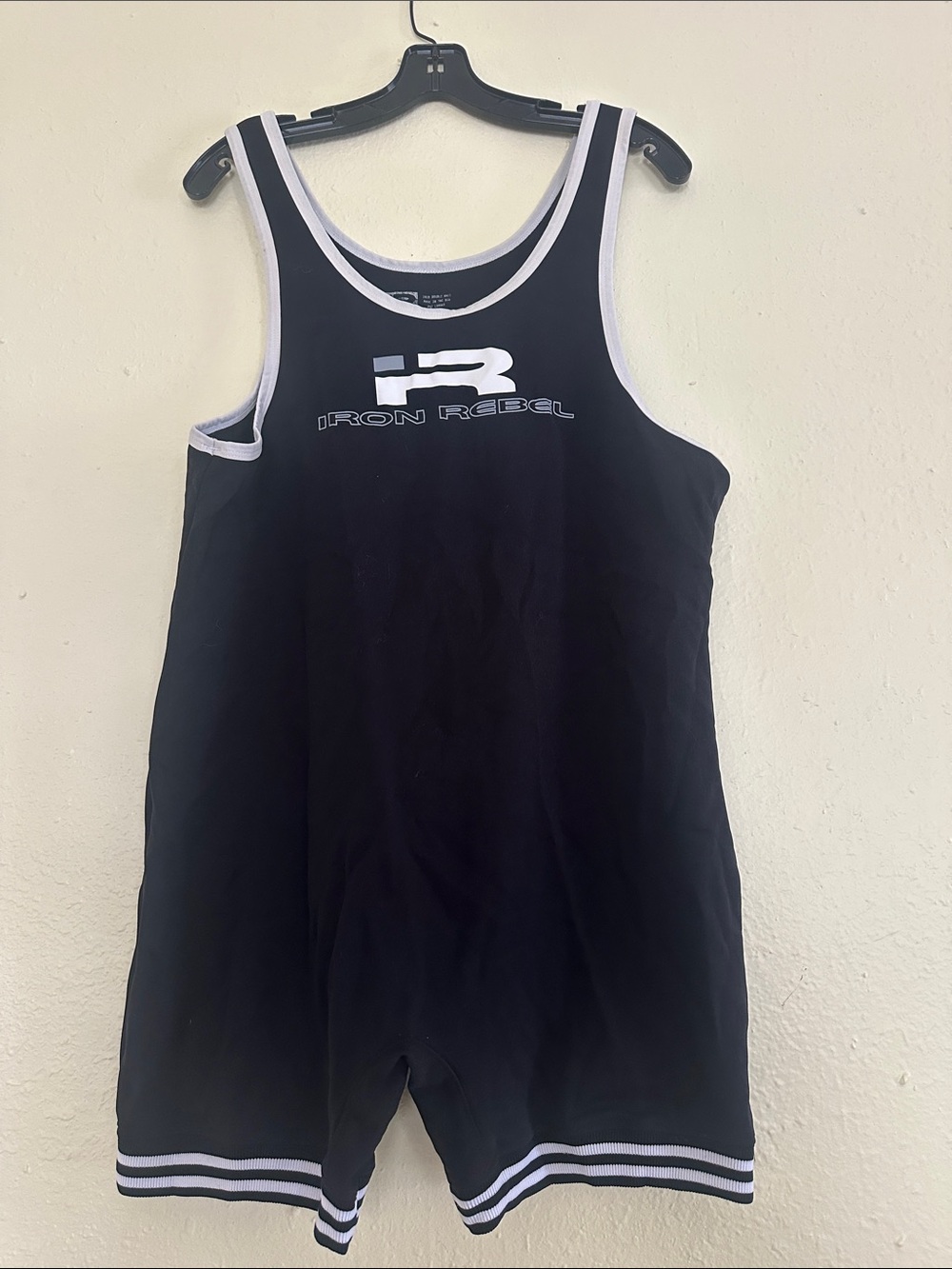 Iron Rebel Black Athletic Singlet  EUC